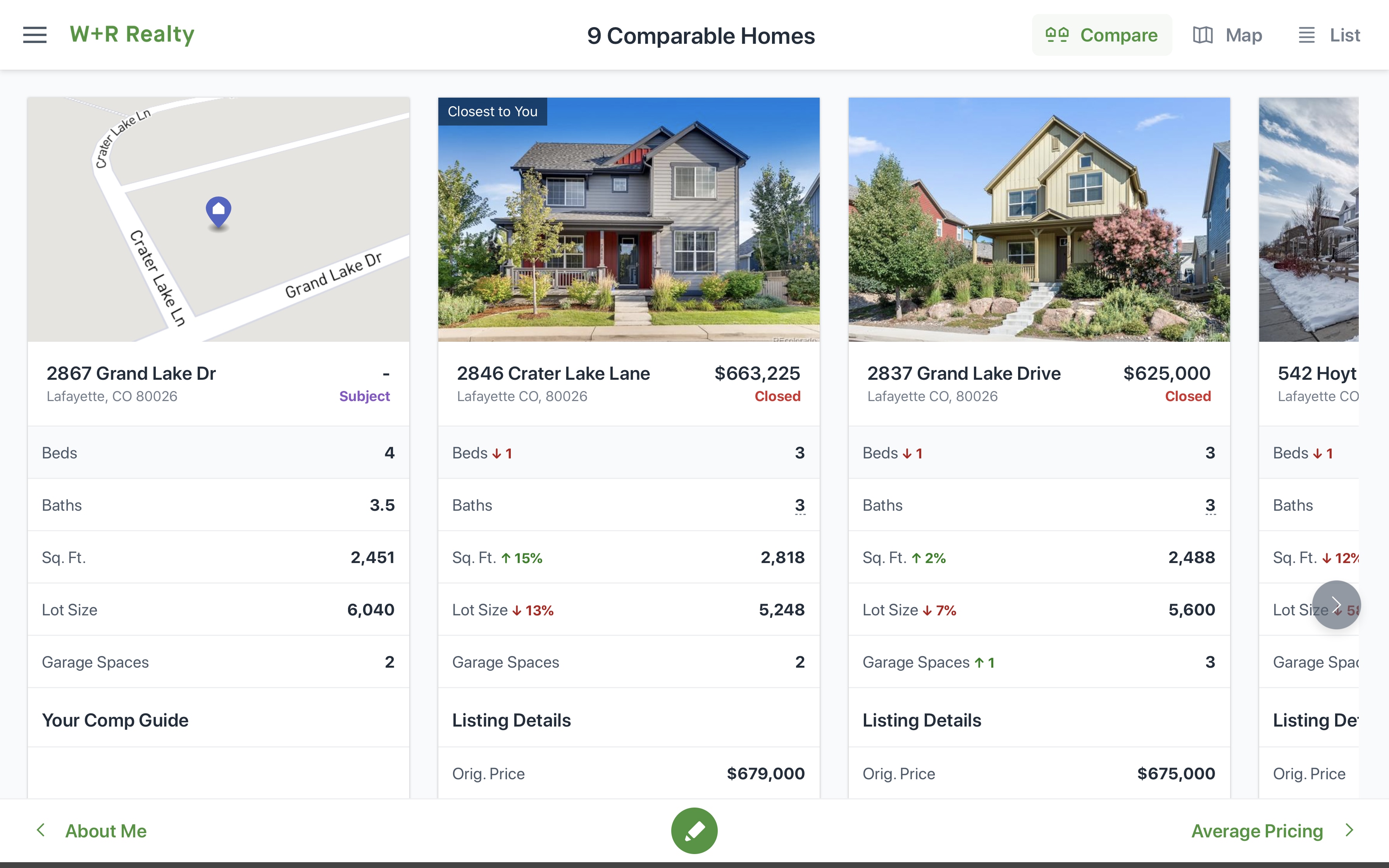 Side by side comparison in Cloud CMA Live